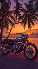Fototapeta premium Motorcycle Adventure in Goa