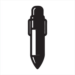 pen silhouette on white background
