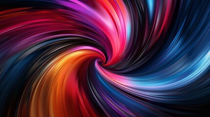 Abstract swirl background is creating a colorful spiral tunnel effect