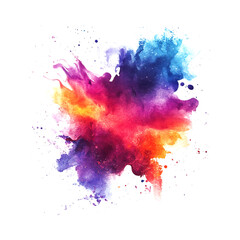 Fototapeta premium Abstract watercolor design on white background ideal for modern creative logos