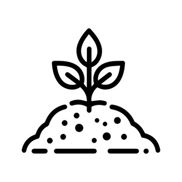 recommend clip art: manure icon or modern line symbol. Vector line art and icon design with bold outline. Black and white Pixel Perfect minimalistic symbol isolated white background. Silhouette simple thin sign