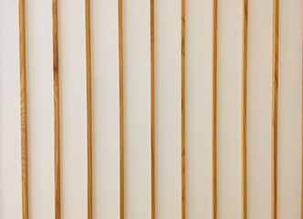 Japanese Fusuma Wall Partition with Paper screen and Wooden Strips - Stock Image