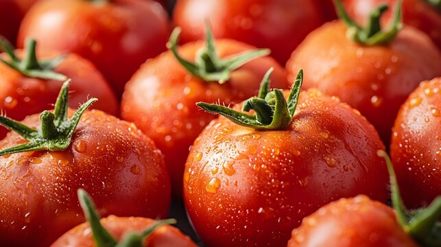 Fresh red tomatoes, close up