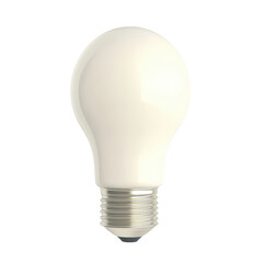 LED light bulb isolated on a white background, energy-efficient design for modern lighting solutions. isolated on transparent background.