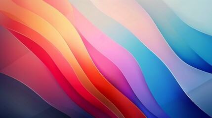 Abstract background featuring colorful waves blending seamlessly, creating a modern and vibrant design