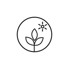 plant based protein icon flat line symbol set.