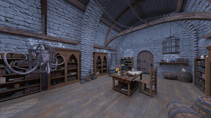 魔法部屋　3DCGレンダリング