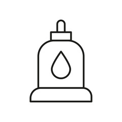 Sump Pump icon flat line symbol set.