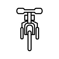 tricycle icon flat line symbol set.