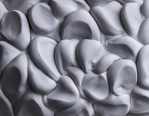 Obraz premium Grey modelling clay background and texture
