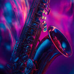 Muzyk jazzowy z saksofonem