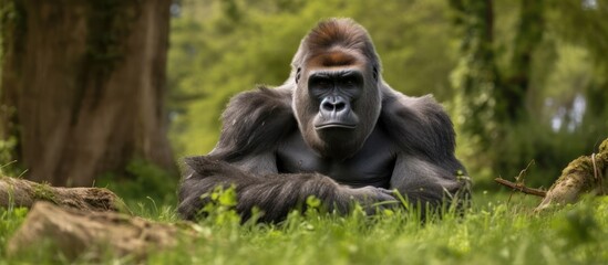 Naklejka premium Powerful Gorilla in the Wild