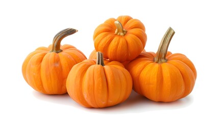 Halloween pumpkins isolated on white background