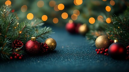 Christmas background. Space for text. Copy space. Greeting card.