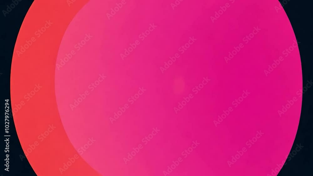 Poster gradient background animation features a small circle expanding into a larger circle, showcasing smo