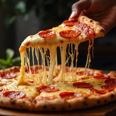 pizza on the table