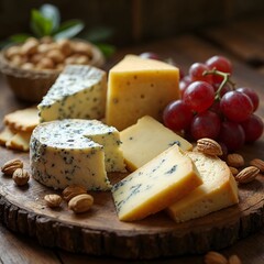 cheese and grapes