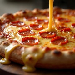 pizza with salami