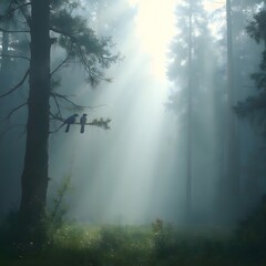fog in the forest