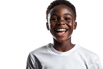 Happy Young Boy Smiling Portrait - Positive Emotions