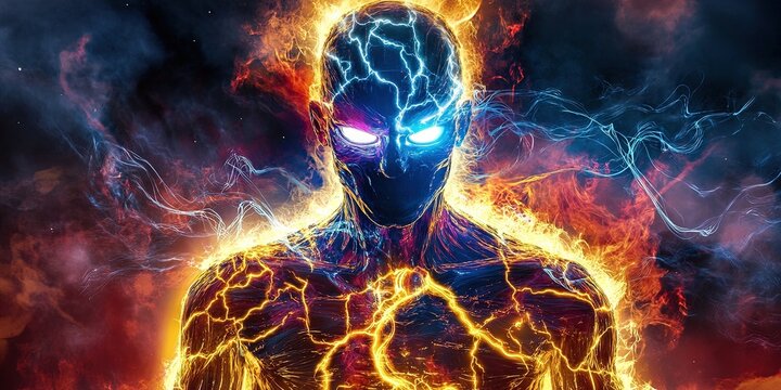healing aura and metaphysical energy concept with karmic chakras