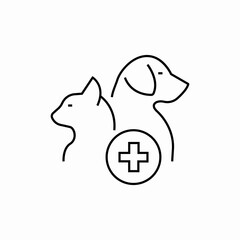 animal clinic icon sign vector