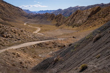 Stunning Landscapes Along the Cottonwood Canyon road in Southern Utah, America, USA.