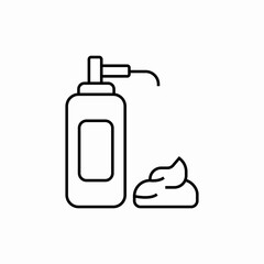 shaving foam icon sign vector