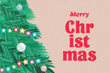 merry christmas greeting card