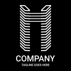 Minimalist design of the letter 