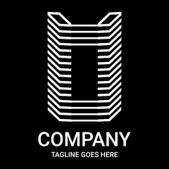 Minimalist design of the letter O logo. Suitable for companies, gamers, or t-shirt designs, hoodies, mugs, hats, etc. This design also looks aesthetic, pro, sporty, unique, and of course very cool.