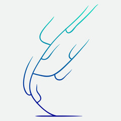 illustration of hand with a pen