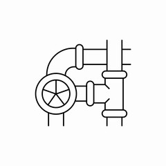 gas pipeline icon sign vector