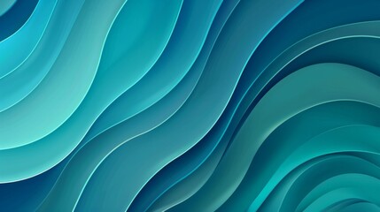 Obraz premium Abstract background featuring flowing blue waves creating a sense of depth and movement