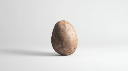 Fototapeta premium Rustic Brown Potato on Simple Background