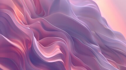 Obraz premium Abstract pink and purple waves are flowing smoothly, creating an elegant background
