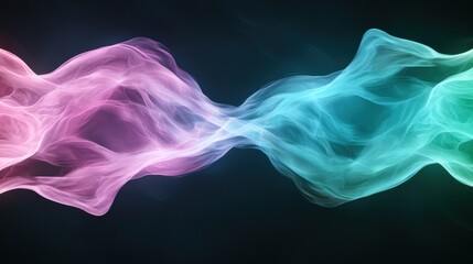 Fototapeta premium Vibrant abstract smoke swirls