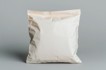Blank white paper bag mockup