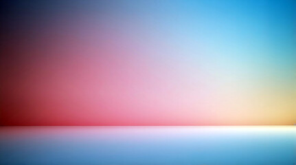Smooth Horizon Of Gradient Pastels Merging Into The Sky And Floor Creating A Serene And Abstract Atmosphere With Subtle Shifts In Pink Blue And Yellow Hues