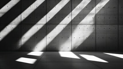 Shadows and Light on Concrete Wall Surface