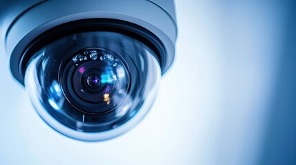 Security Camera Close-Up for Surveillance Technology