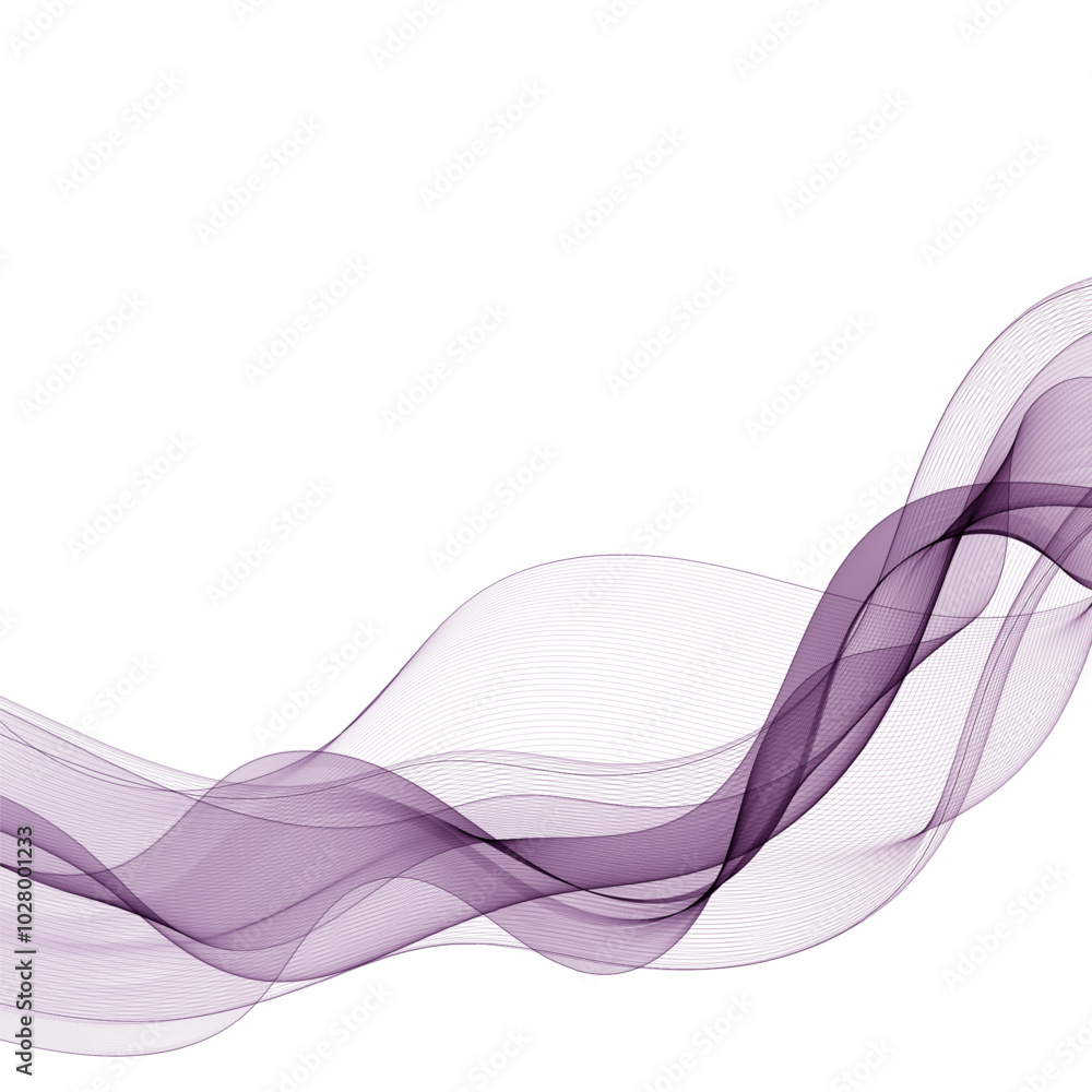 Fototapete Abstract vector colorful background. The design element is a colored wave. Template for advertising, computer background. Eps 10