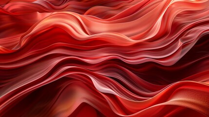 Obraz premium Abstract background with red waves flowing in the wind