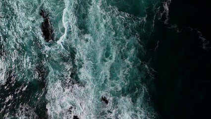 Above the Ocean Waves,  Ocean's Embrace, Ocean Depths from Above, Waves from the Sky, Waves