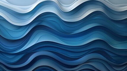 Obraz premium Abstract blue waves background forming a modern and elegant design