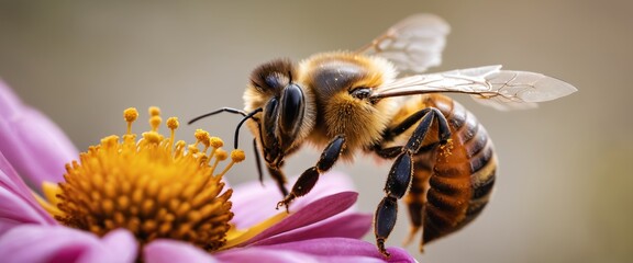 Close-Up of Bee on Flower
