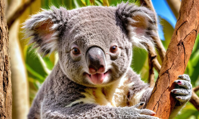 Fototapeta premium koala in a tree
