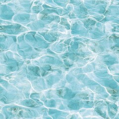 Photo of a seamless texture of clear lagoon water