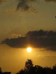 sunset in the clouds