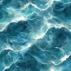 Obraz premium Photo of a seamless texture of ocean water in sunlight